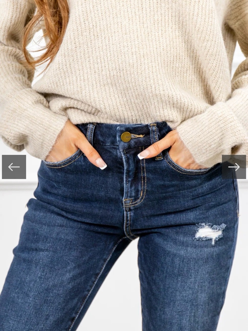 When in Rome Kick Flare Crop Mica Jeans (Dark Wash) - Picture 9 of 9